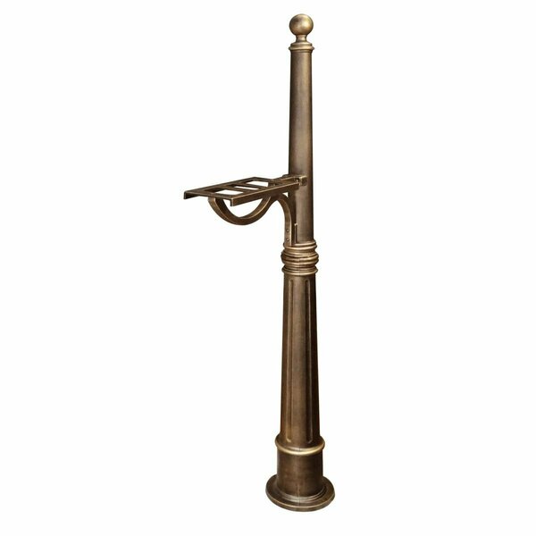 Special Lite Products Ashland Decorative Mailbox Post - Hand Rubbed Bronze SPK-600-BRZ